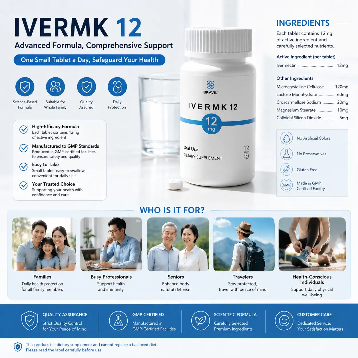 Ivermk 12mg Pack of 100